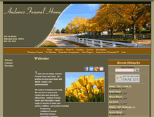 Tablet Screenshot of andrewsfuneralhomeandfloral.com